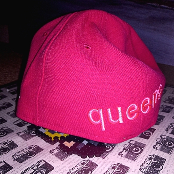 🔥⚡ RARE NY Queens. New Era 59Fifty Cap, Fuchsia/Pink, 7 3/8" ⚡🔥 - Picture 2 of 4